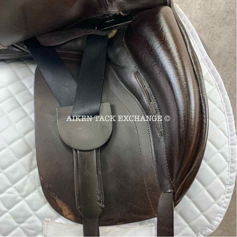 2011 Hulsebos DR CC Dressage Saddle, 17.5" Seat, Medium Wide Tree, Wool Flocked Panels