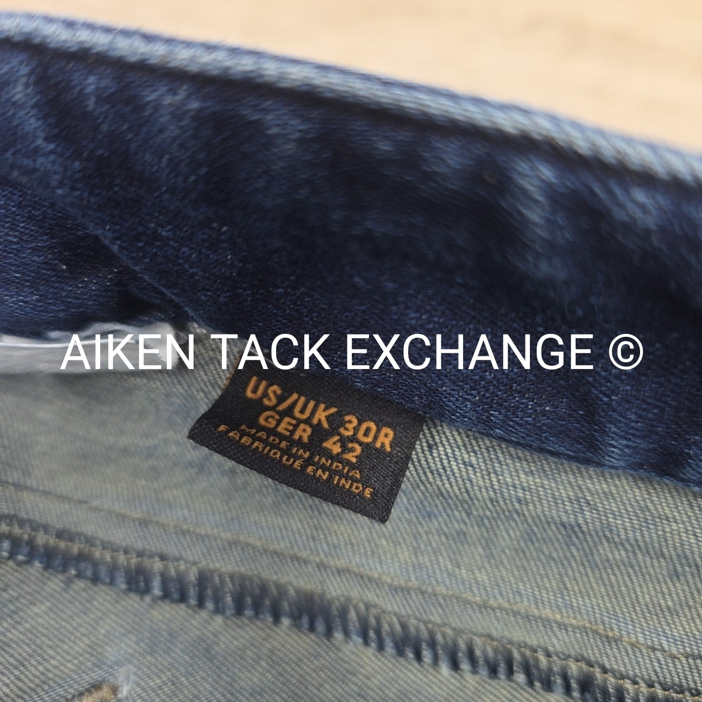 Ariat Denim Knee Patch Breeches, Women's 30