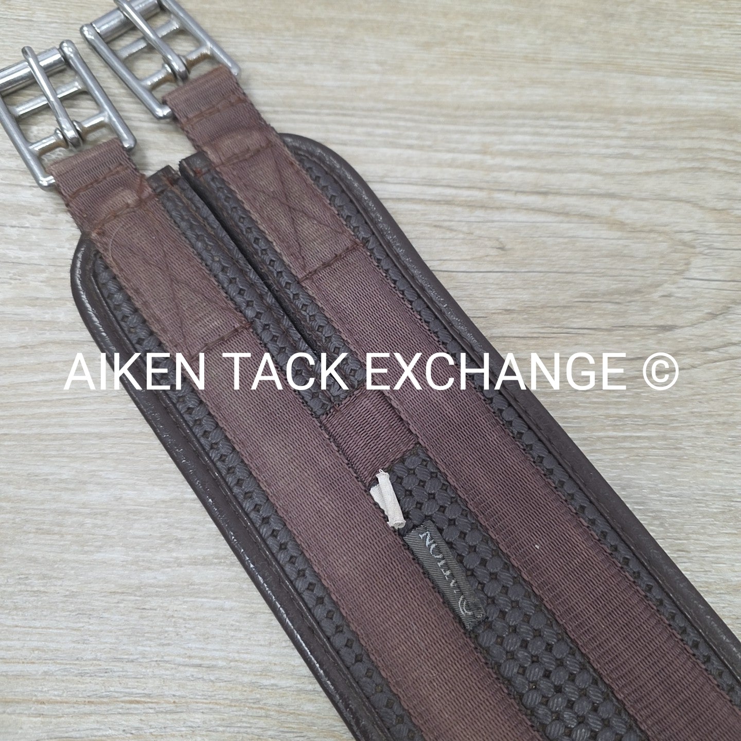 Ovation Chafeless Girth with Single End Elastic, Brown, 52"