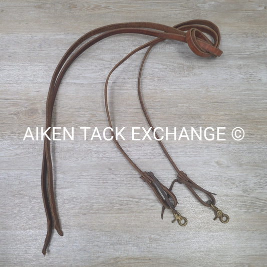 Leather Split Reins with Snap Ends