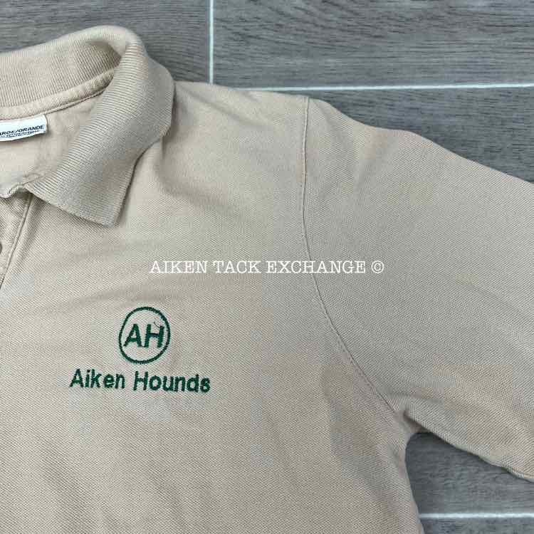 Aiken Hounds Short Sleeve Polo Shirt, Size Large