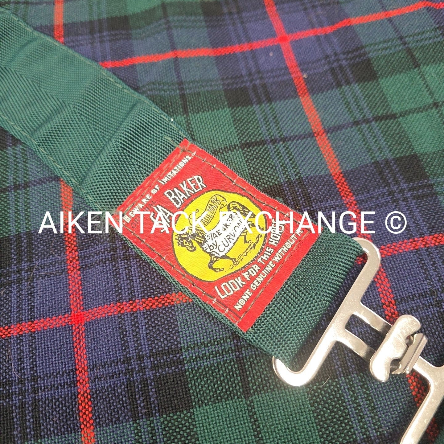 5/A Baker Original Tartan Plaid Stable Sheet, Size 72"