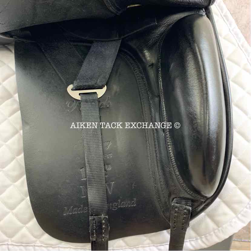 **SOLD** Patrick Saddlery Dressage Saddle, 17.5" Seat, Medium Wide Tree, Wool Flocked Panels