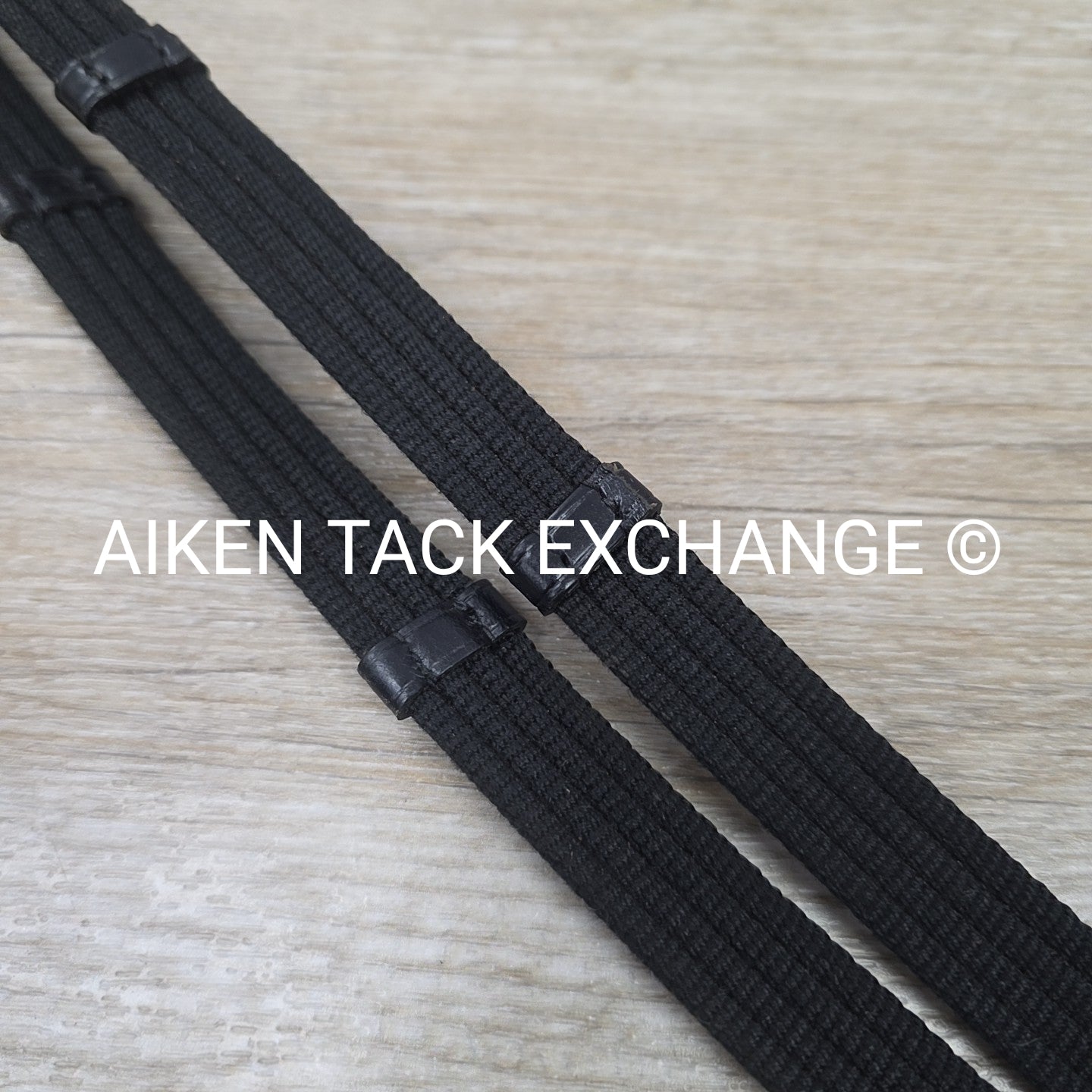 Keiffer Cotton Web Reins, Black, Size Full