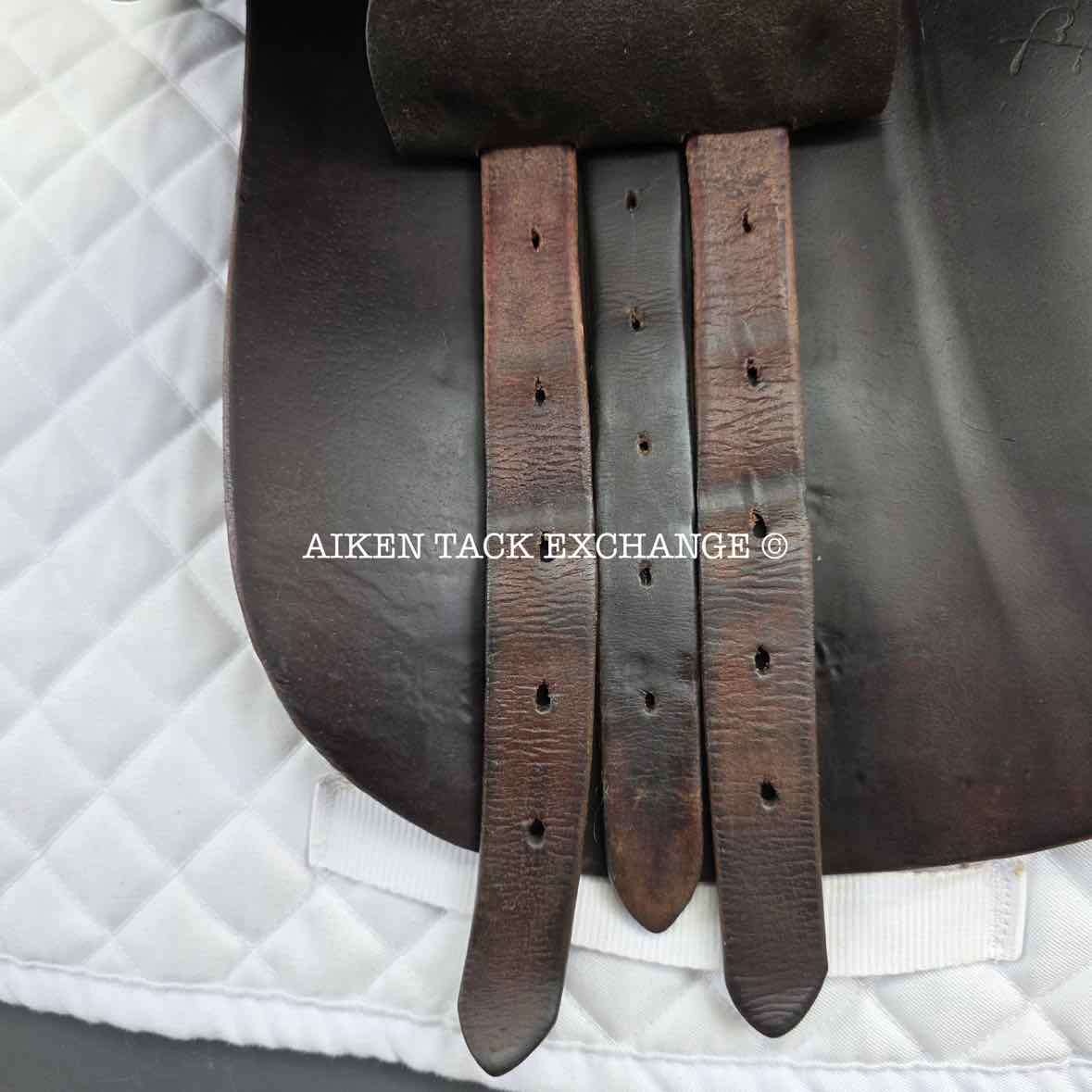 1998 PJ by Bruno Delgrange Close Contact Jump Saddle, 17.5" Seat, 4L Flap, Medium Tree, Foam Panels