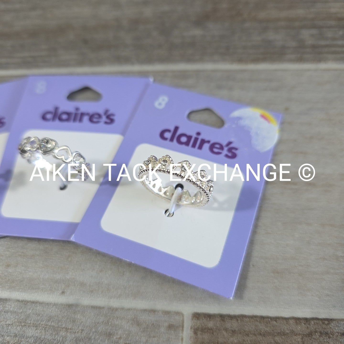 Claire's Rings (3) - Size 8