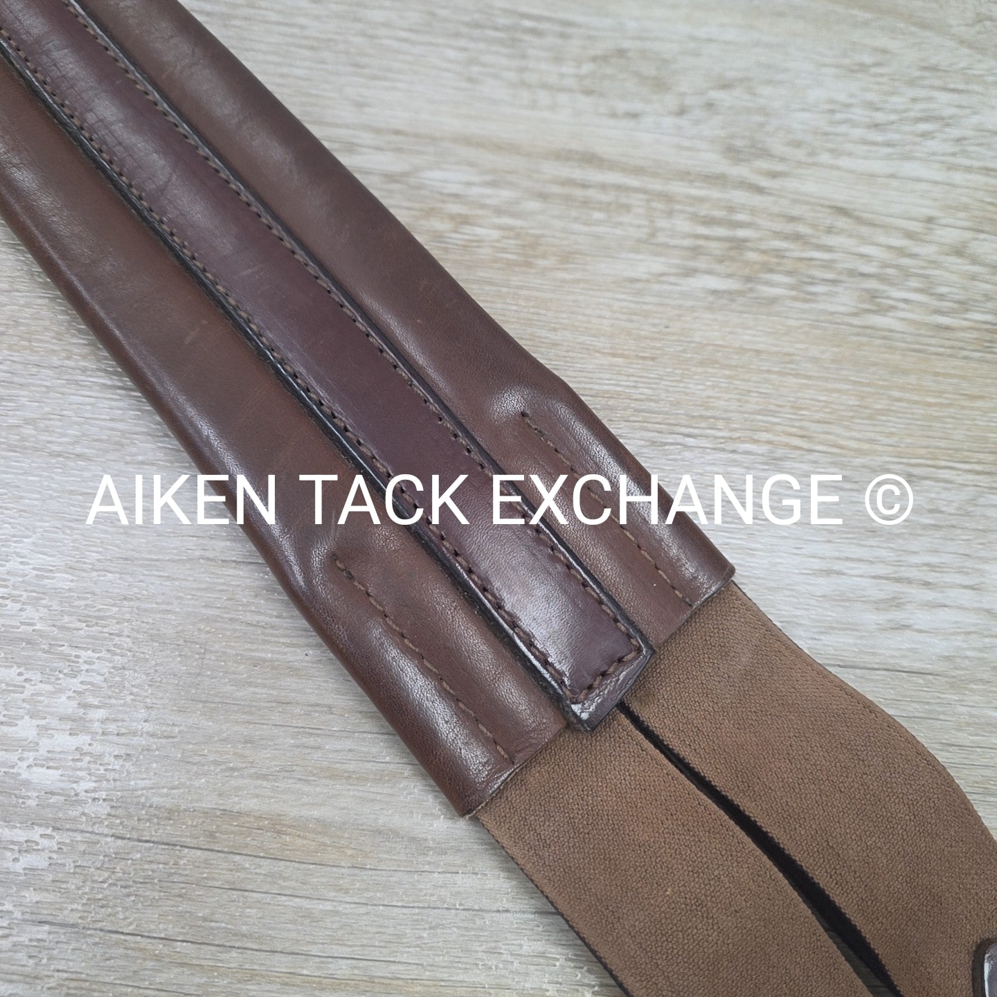 Leather Girth w/ Double Elastic, Size 64"