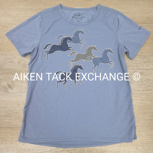 Kerrits Playful Ponies Short Sleeve Shirt, Youth XLarge