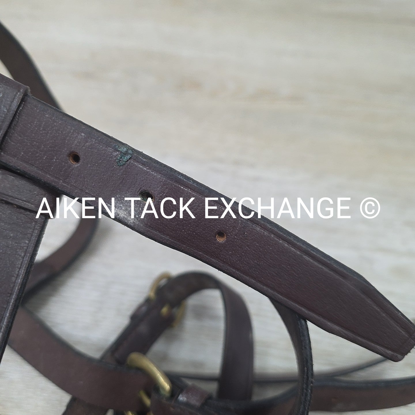 Leather Lunging Cavesson, Brown, Size Full