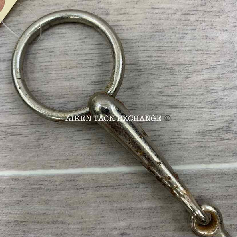 Single Joint Plated Bradoon Bit 4.75"
