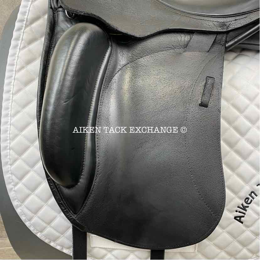 2015 Custom Saddlery Everest Monoflap Dressage Saddle, 17.5" Seat, Adjustable Tree, Wool Flocked Panels