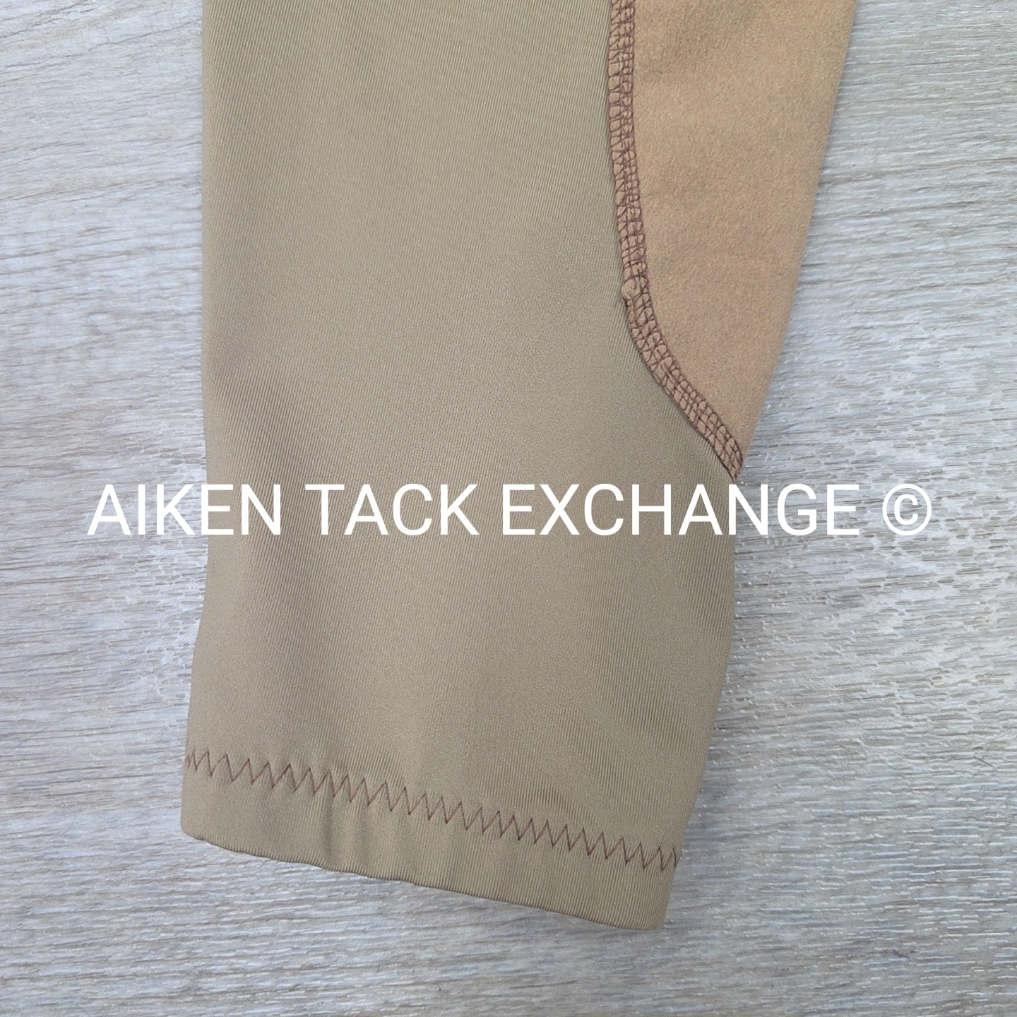 Tropical Rider Suede Full Seat Tights, Size Large Petite