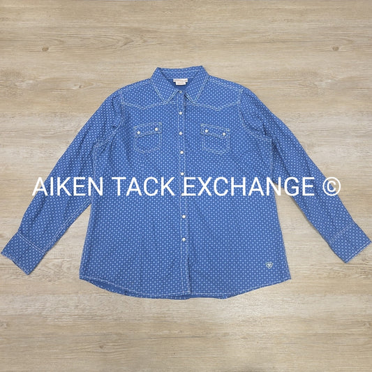 Ariat Pearl Snap Long Sleeve Shirt, Size X-Large