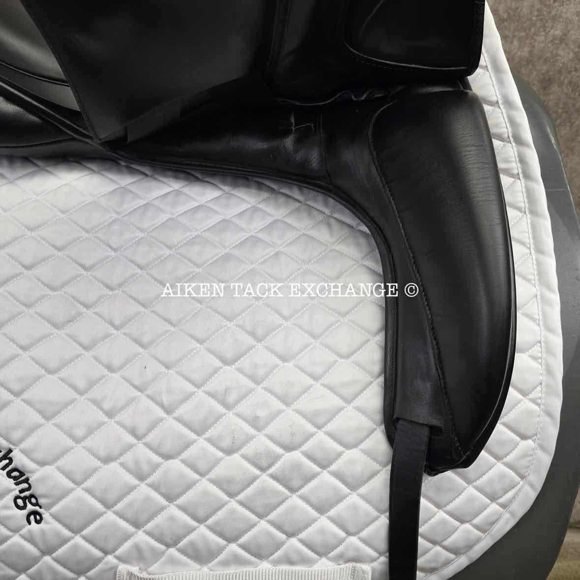 2015 Custom Saddlery Signature Steffen's Advantage Monoflap Dressage Saddle, 18" Seat, Adjustable Tree, Wool Flocked Panels