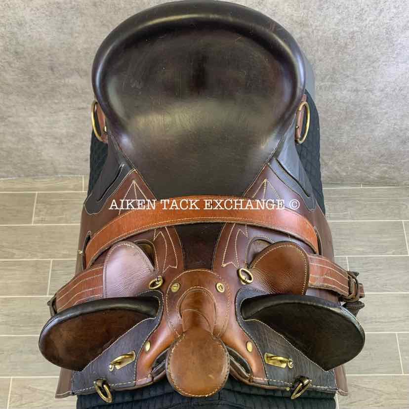 Saddle King Australian Stock Saddle, 18" Seat, Medium Wide Tree