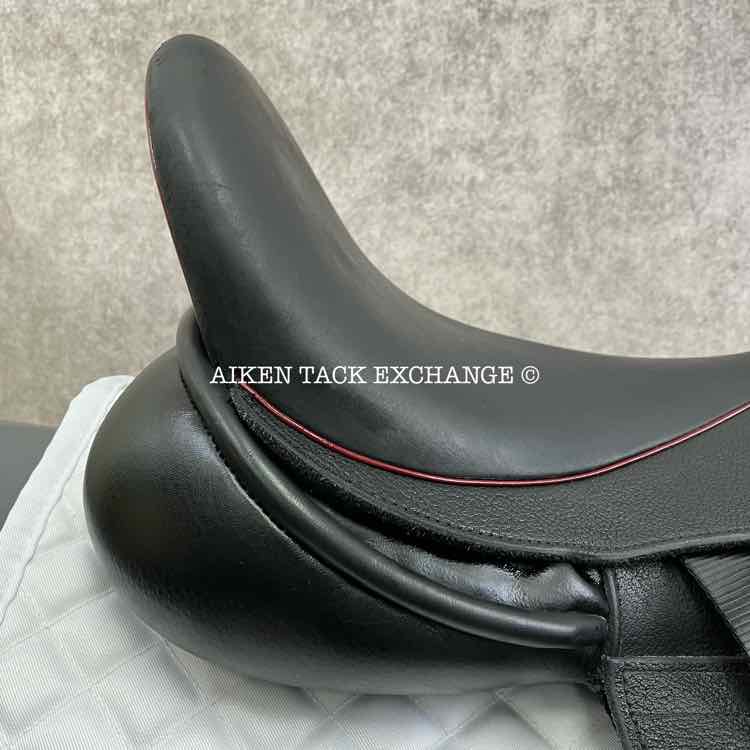 2021 Custom Saddlery Icon Coda W Monoflap Dressage Saddle, 17.5" Seat, Adjustable Tree, Wool Flocked Panels
