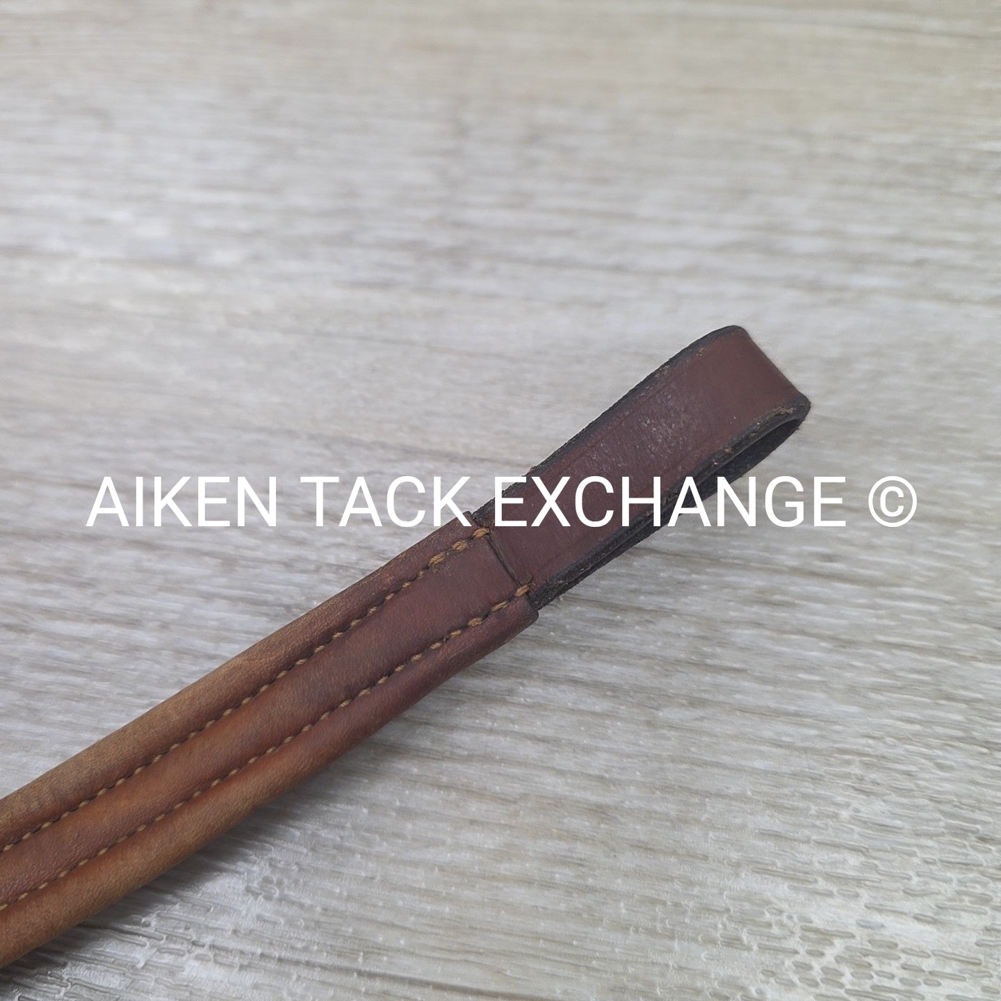 Antares Fancy Stitched Browband, Brown, 16"