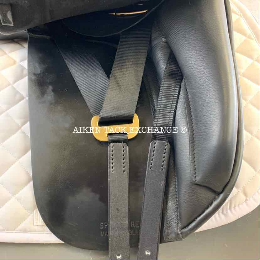 **SOLD** 2011 Black Country Eloquence Dressage Saddle, 18" Seat, Medium Wide Tree, Wool Flocked Panels