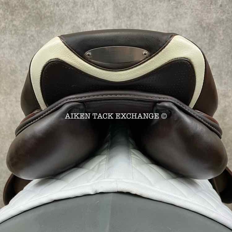 2018 Prestige Michel Robert Close Contact Jump Saddle, 18" Seat, 34 Tree - M/MW, Wool Flocked Panels
