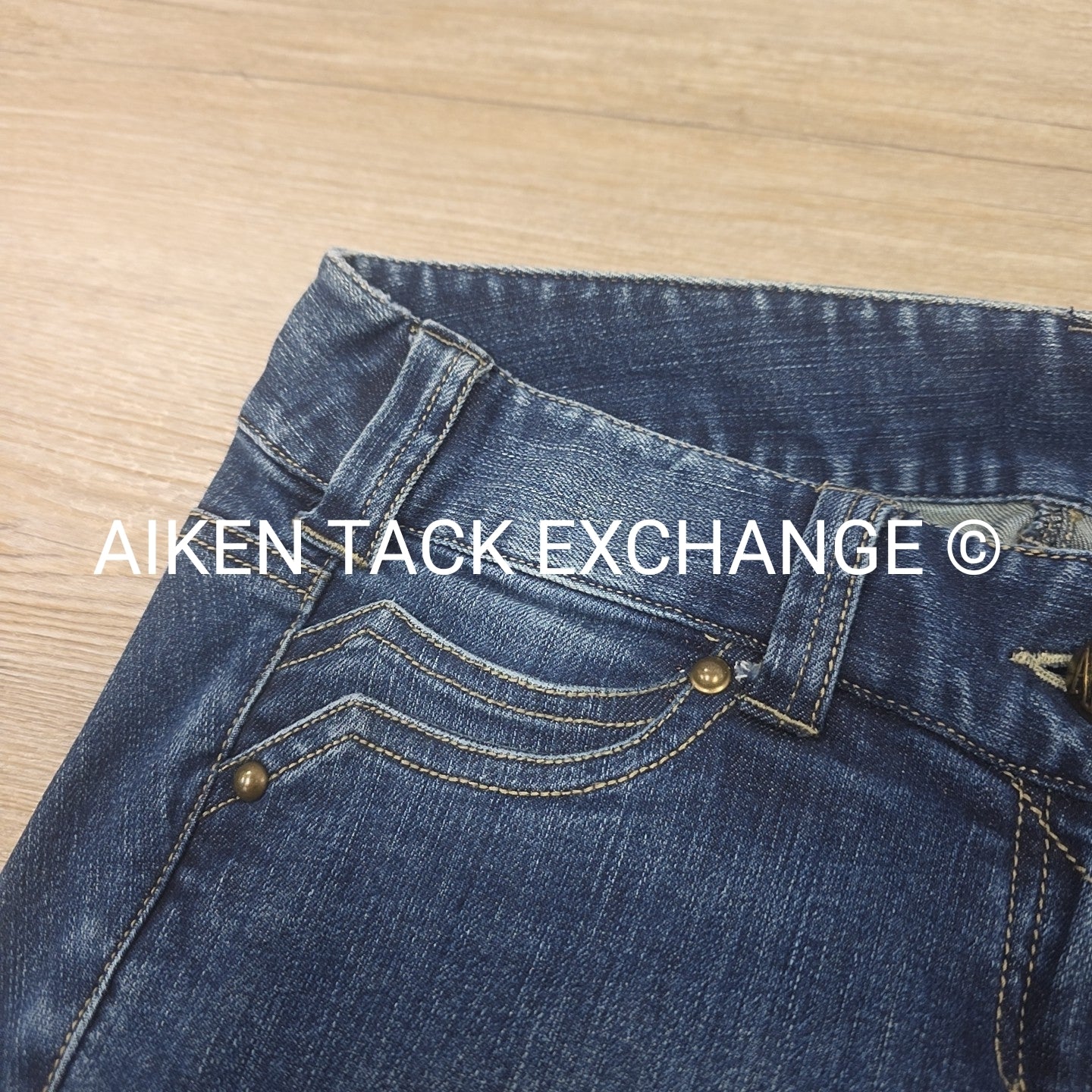 Ariat Denim Knee Patch Breeches, Women's 26R (have blemish)