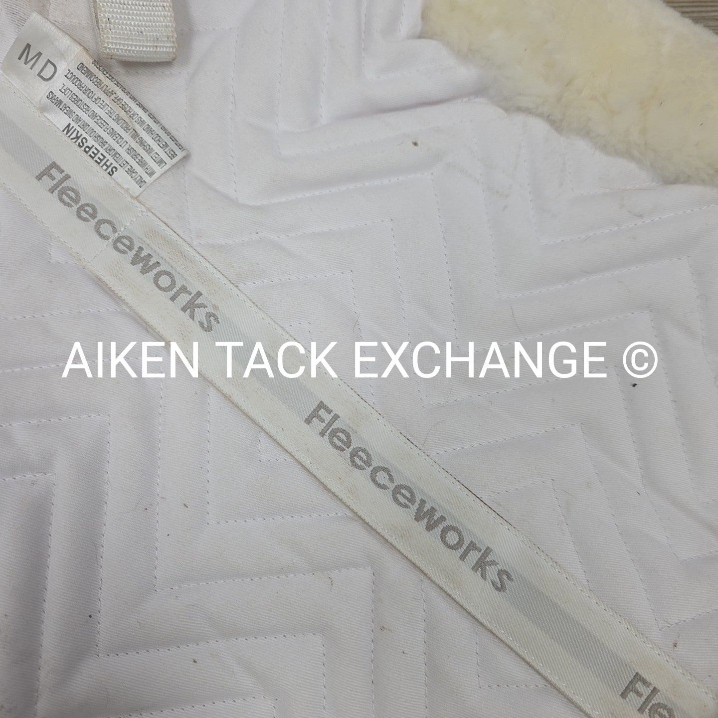 Fleeceworks Perfect Balance Rolled Edge Sheepskin Half Pad with Front Shims, Siz
