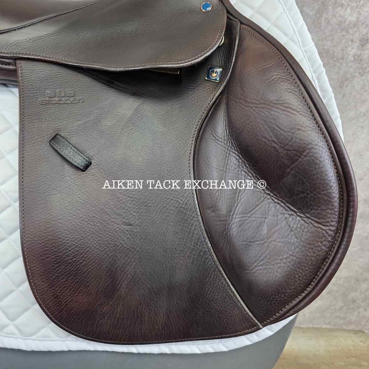 2021 Stubben Ascend Close Contact Jump Saddle, 18" Seat, 27cm Tree - Narrow, Wool Flocked Panels