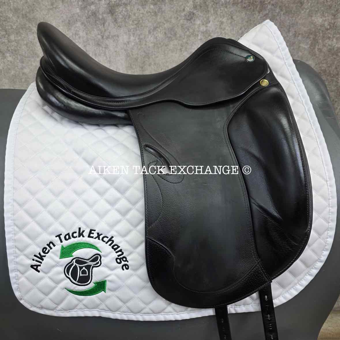 2017 Prestige Passion K Monoflap Dressage Saddle, 17" Seat, 33 Tree - M/MW, Wool Flocked Panels