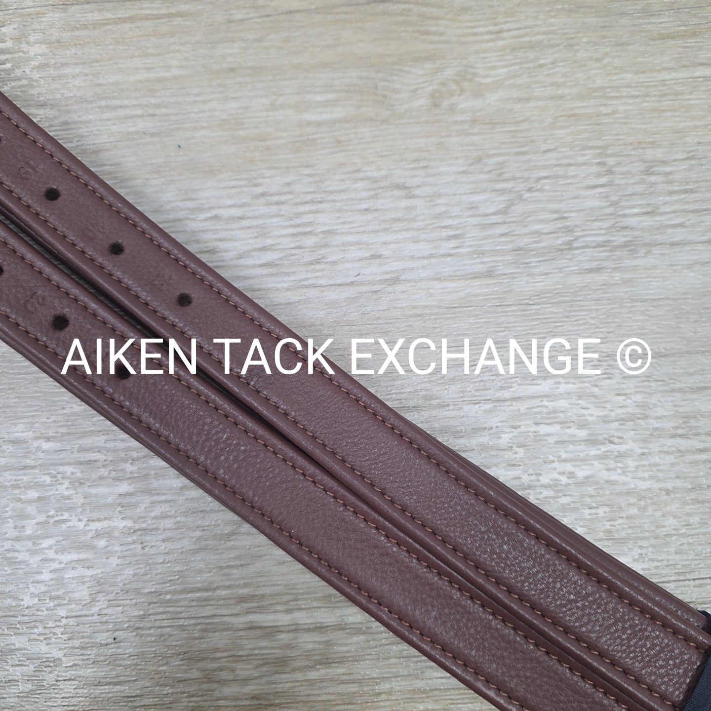 HDR Triple Covered Close Contact Stirrup Leathers, Australian Nut, 48"