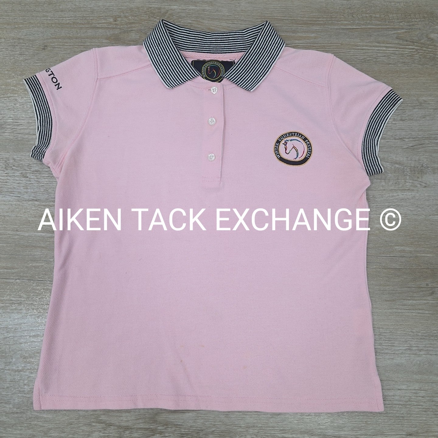 Winter Equestrian Festival Short Sleeve Polo Shirt, Women's Small