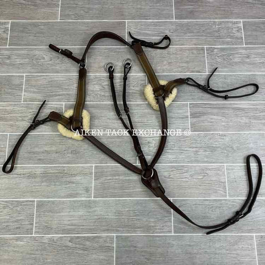 HDR Pro 5 Point Elastic Breastplate, Brown, Size Full