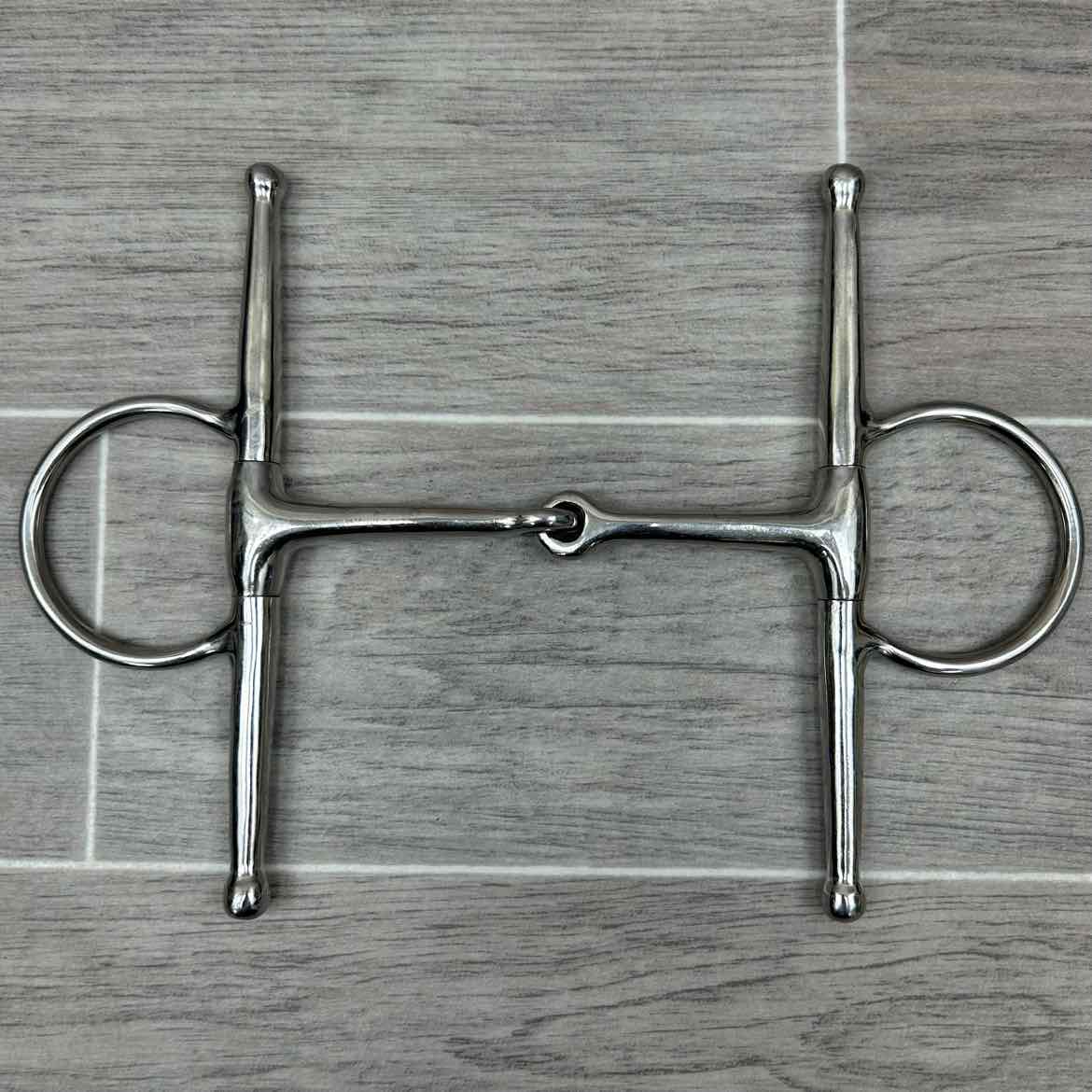Smucker's Single Joint Large Ring Full Cheek Bit 5.5" (8" Cheeks)