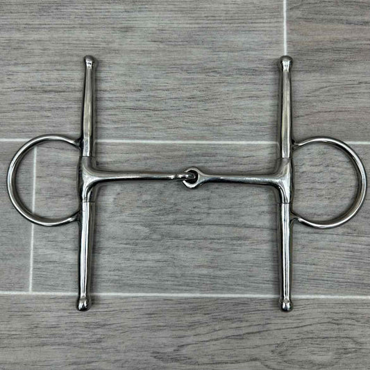 Smucker's Single Joint Large Ring Full Cheek Bit 5.5" (8" Cheeks)