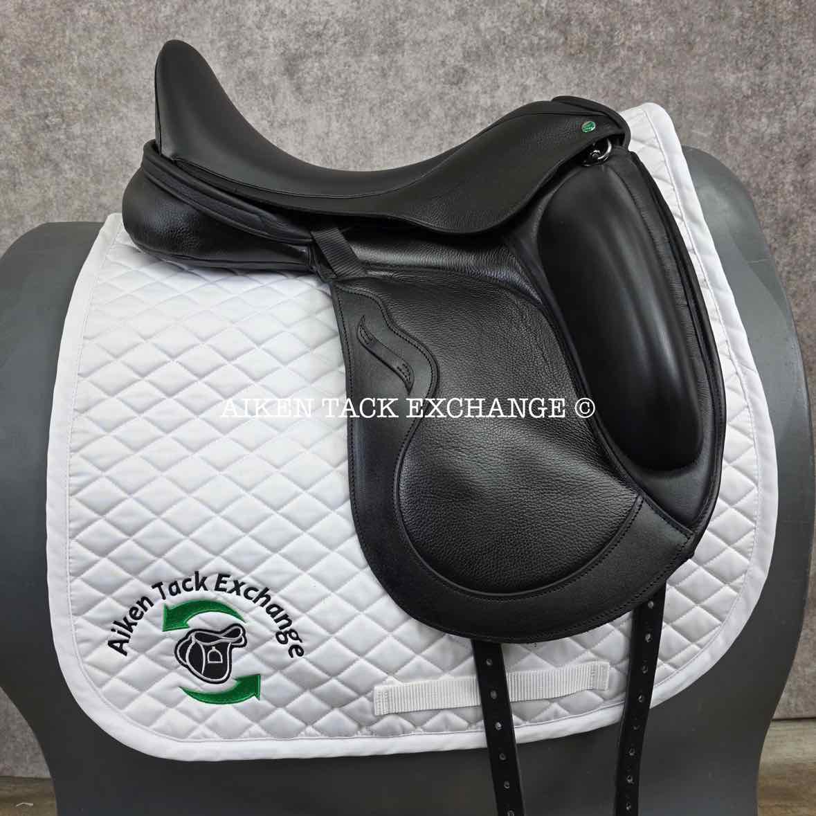 2023 Envy by Custom Saddlery Motion Monoflap Dressage Saddle, 18" Seat, Adjustable Tree, Wool Flocked Panels