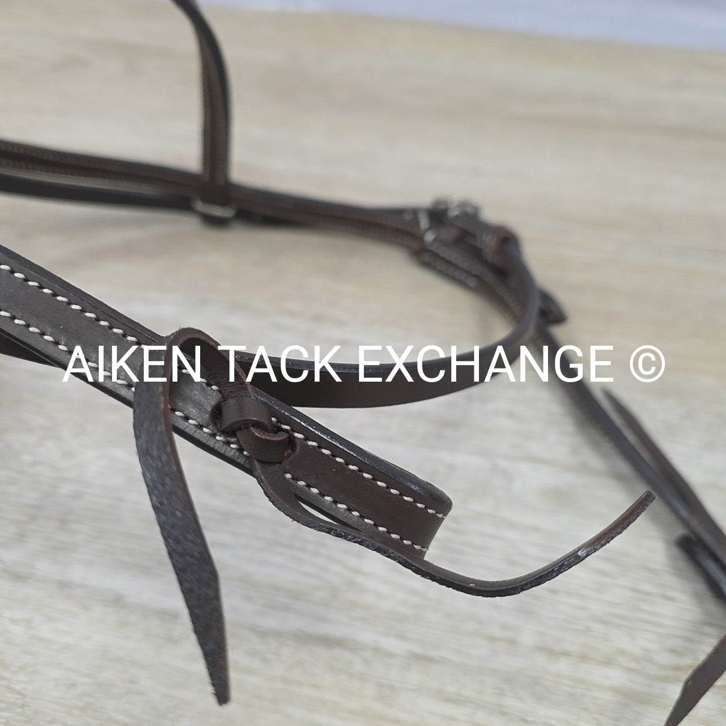 TuffRider Western Headstall with Latigo Bit Ties, Brown, Size Full/Horse