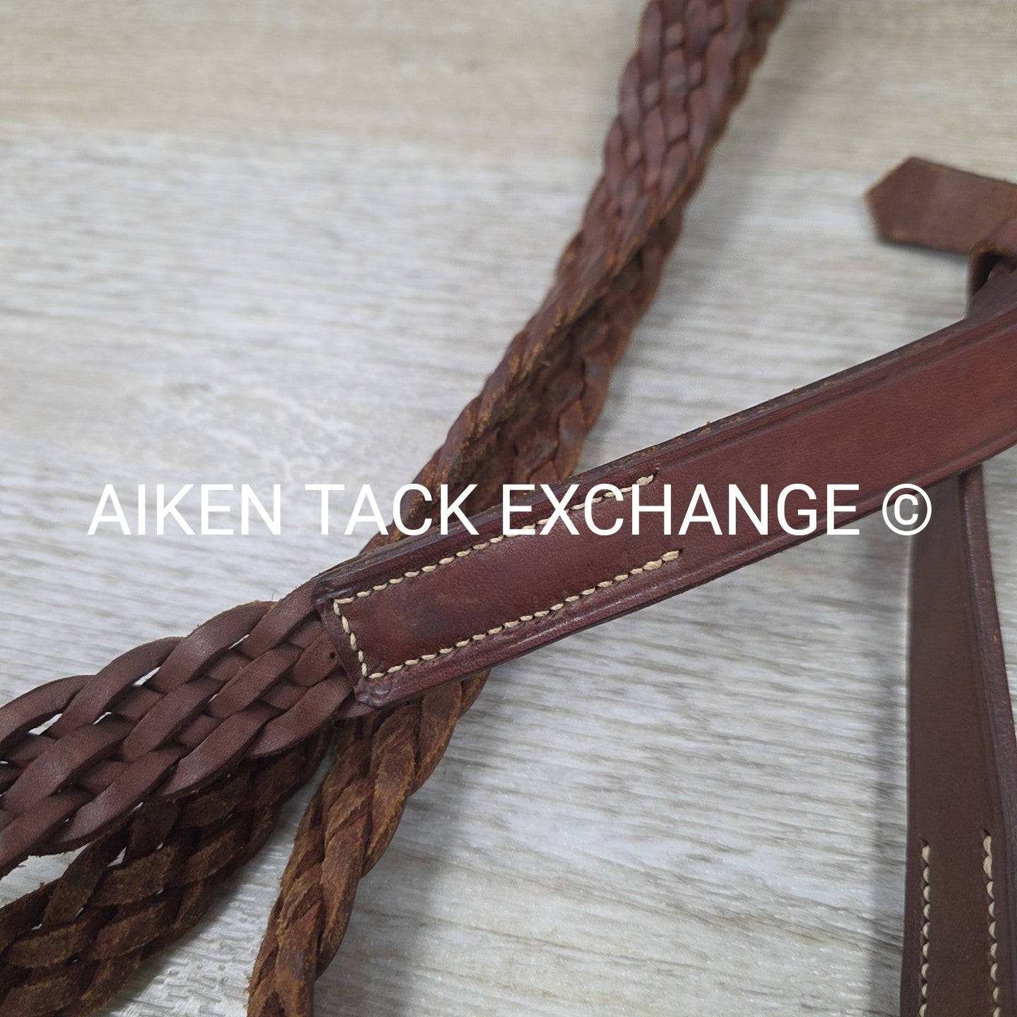 BARGAIN BUNDLE: 2 Pair Plaited Braided Reins, Brown