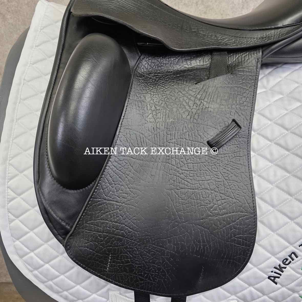 **SOLD** 2020 County Epiphany Monoflap Dressage Saddle, 17.5" Seat, Medium Narrow Tree, Wool Flocked Panels