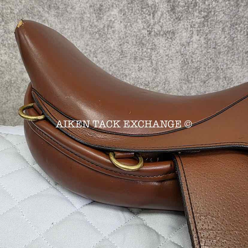 Lancer's Children's Close Contact Jump Saddle, 15" Seat, Wide Tree, Foam Panels