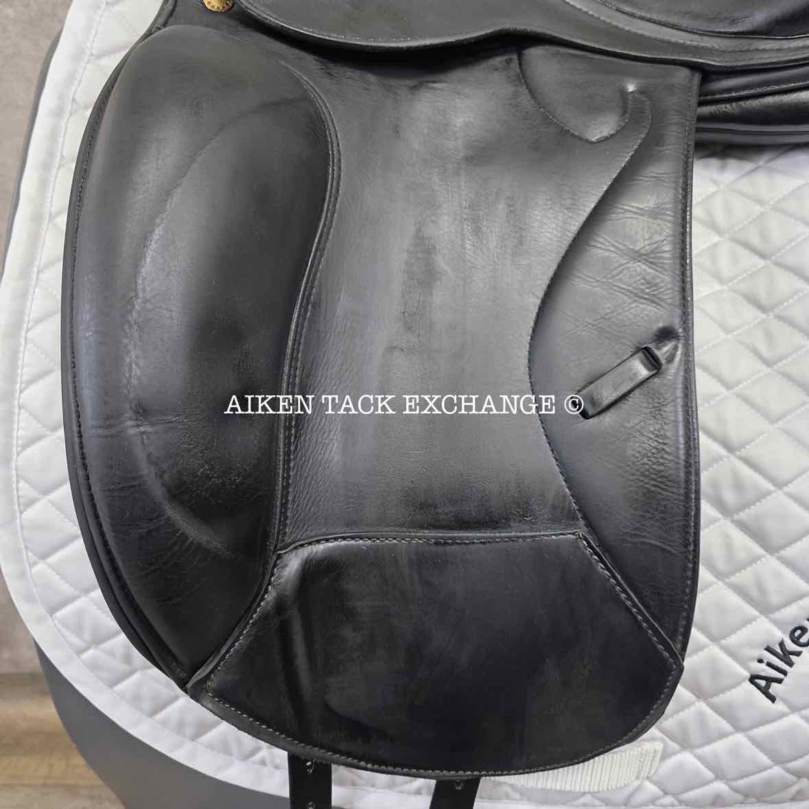 2005 Prestige Optimax Dressage Saddle, 18" Seat, 34 Tree - M/MW, Wool Flocked Panels
