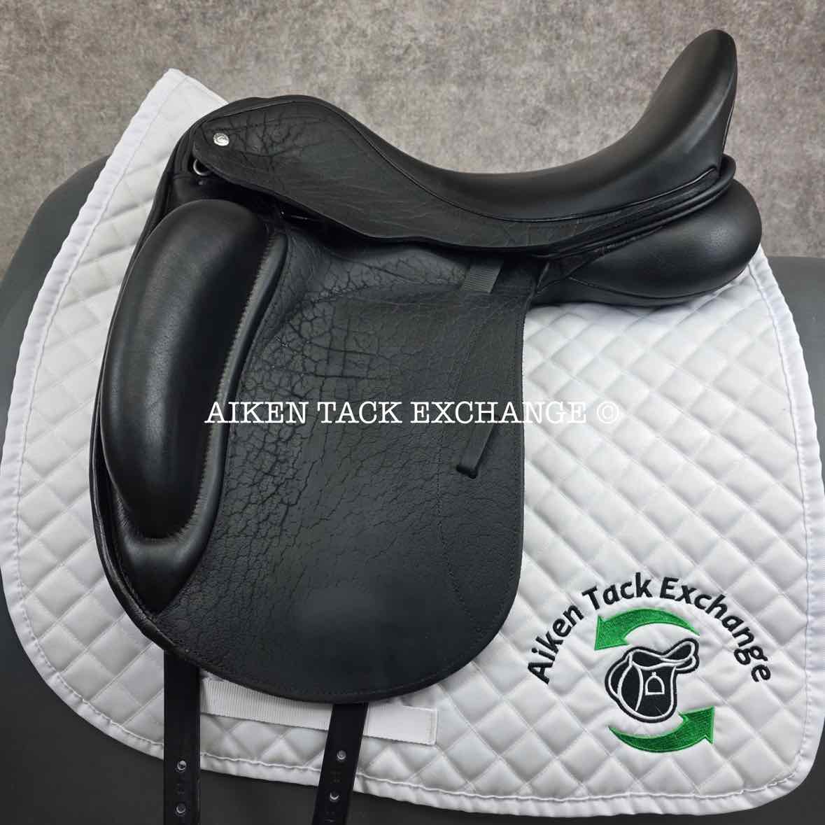 2017 Custom Saddlery Advantage Monoflap Dressage Saddle, 18" Seat, Adjustable Tree, Wool Flocked Panels