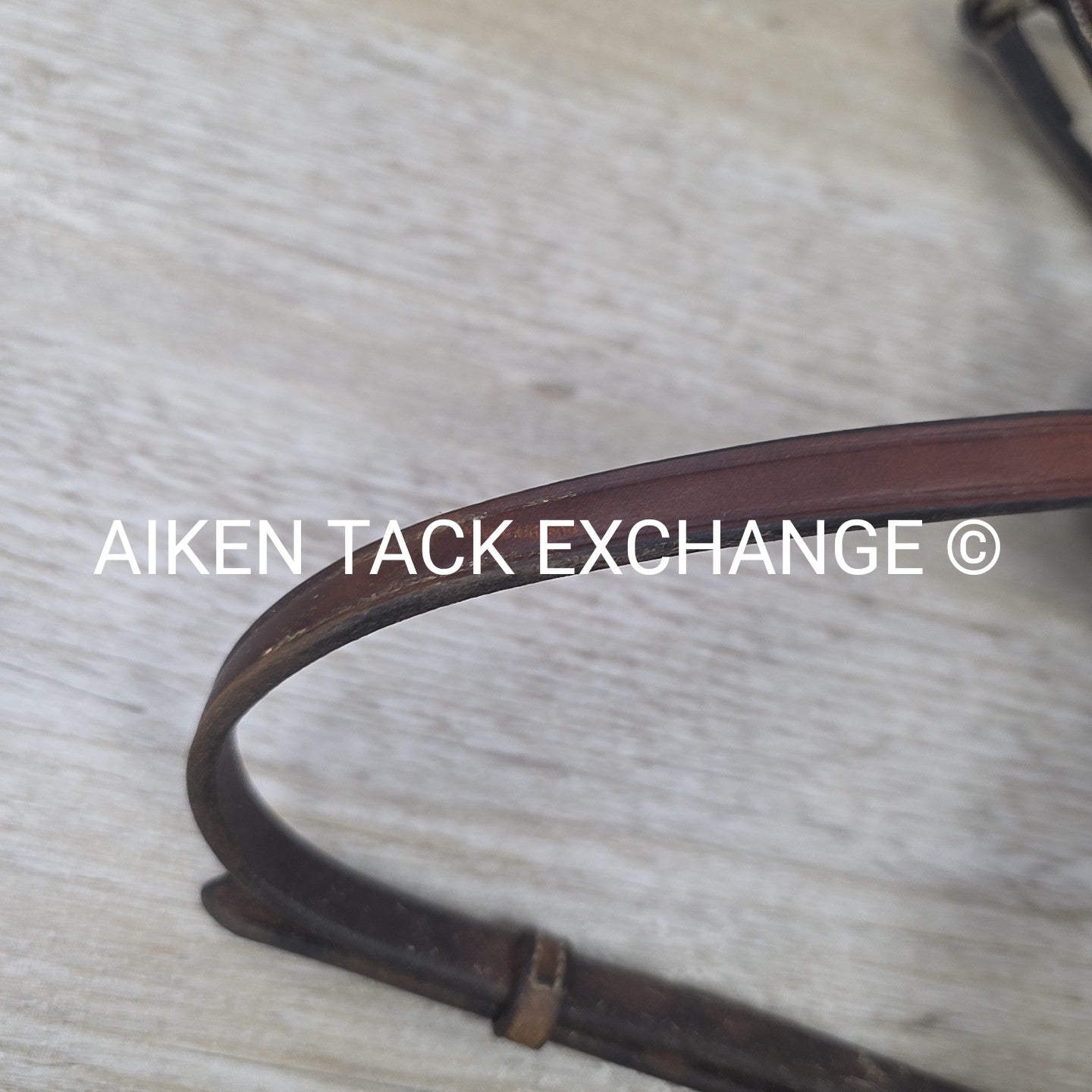 Bobby's English Tack Figure 8 Noseband, Brown, Size Full