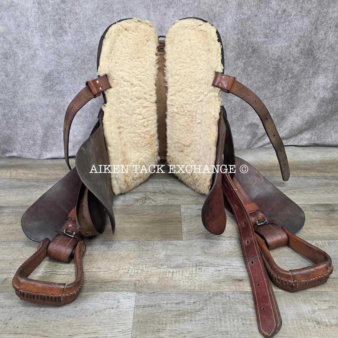 Trevor James Champion Drafter Australian Saddle, 15.5" Seat (Western) - 17.5" Seat (English), Wide Tree