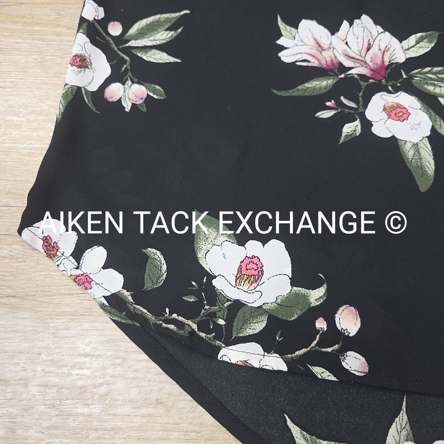 Pink Rose Vintage Short Sleeve Blouse, Women's Medium