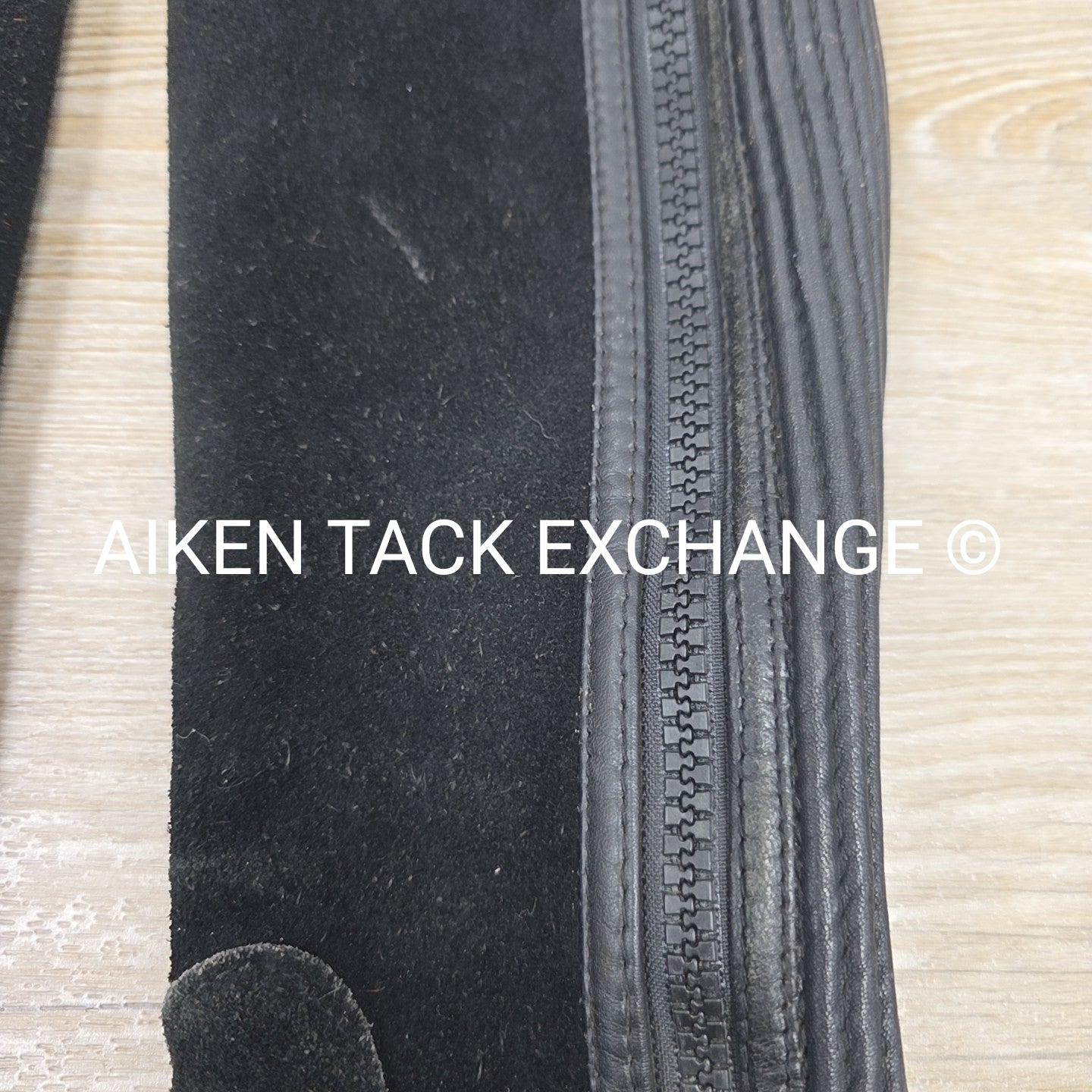 Ovation Suede Half Chaps, Black, Size 8 - 10 Tall