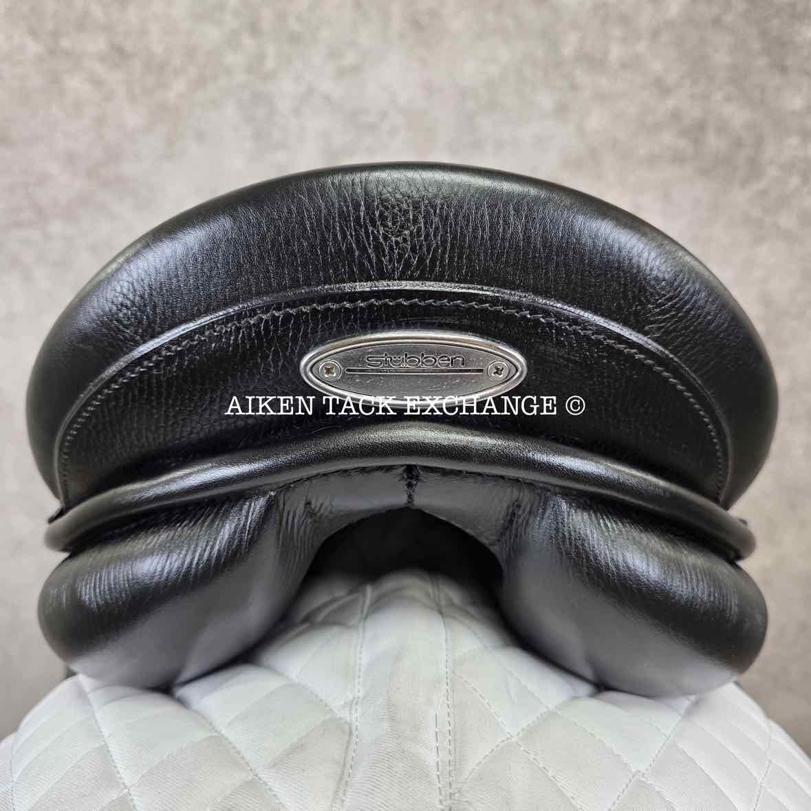 2017 Stubben Genesis Special Dressage Saddle, 17.5" Seat with Biomex, 27cm Tree - Narrow, Wool Flocked Panels