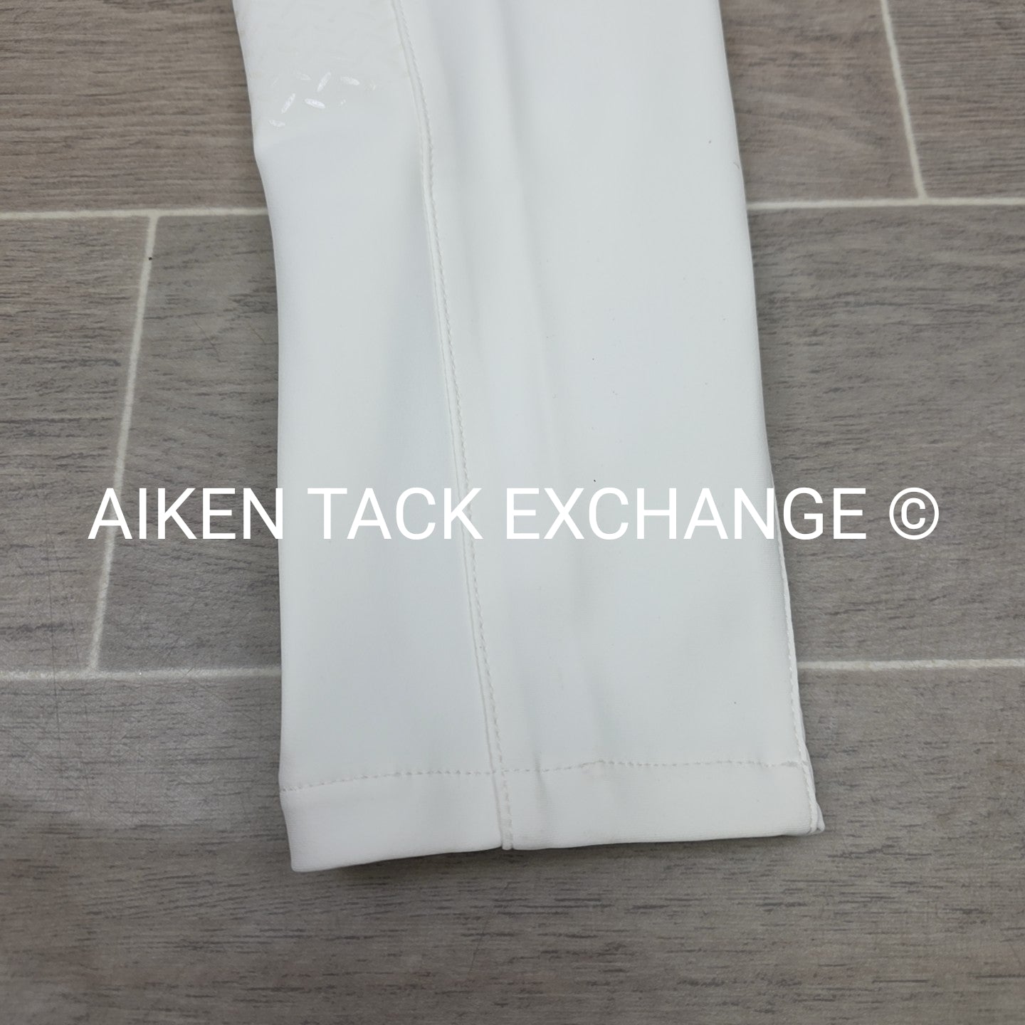 KL Select Gabrielle Full Seat Breeches, White/Grey, Women's Size 32R