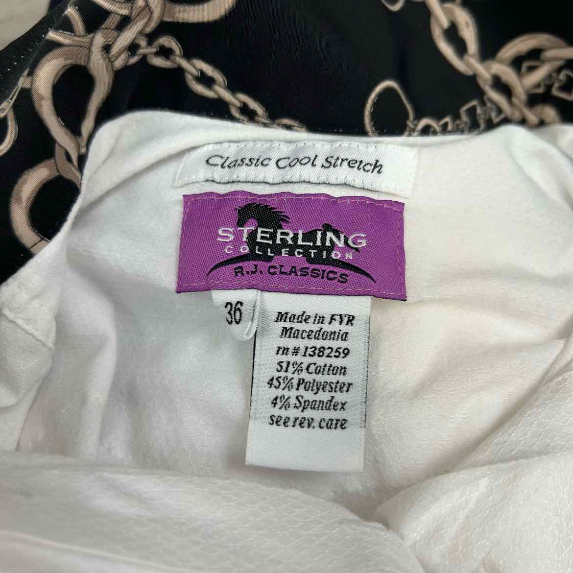 RJ Classics Sterling Collection Long Sleeve Show Shirt, Size 36