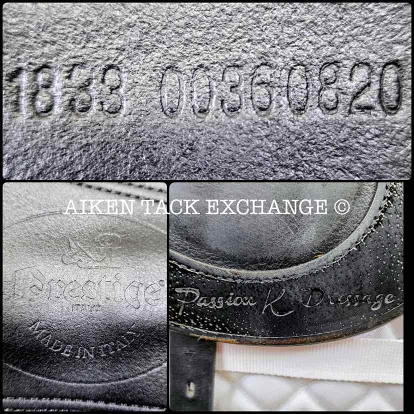 2020 Prestige Passion K  Dressage Saddle, 18" Seat, 33 Tree - M/MW, Wool Flocked Panels