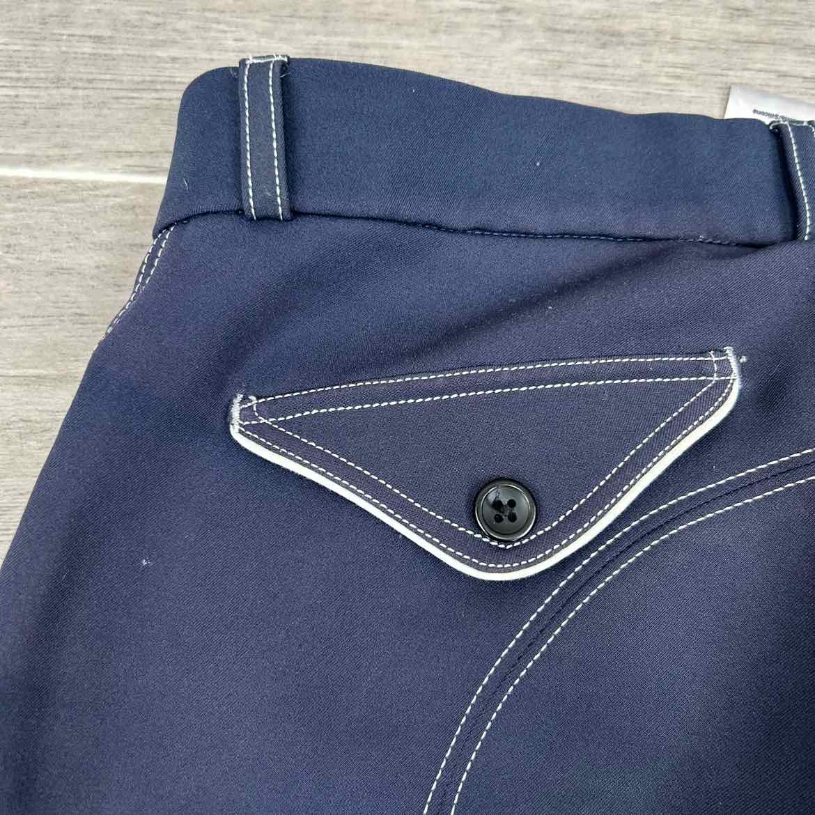 KL Select USG "Lara" Silicone Grip Knee Patch Breeches, Size 26 L