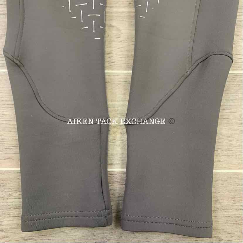 Free Ride Equestrian Silicone Knee Patch Winter Tights, Size Medium