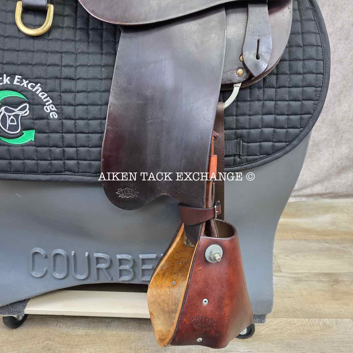 2002 Tucker 159 Endurance Trail Saddle, 16.5" Seat, Medium Tree - Semi QH Bars